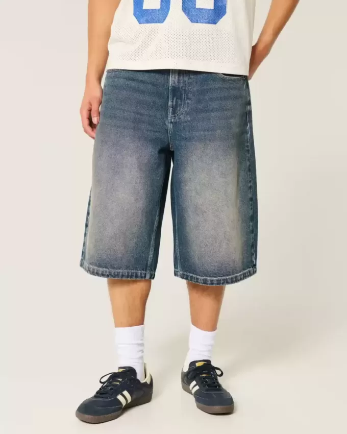 Pantaloni in denim lavaggio medio Pantaloni in denim lavaggio medio