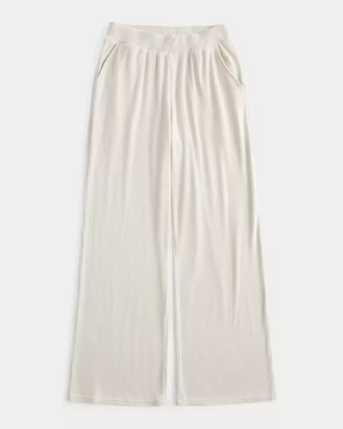 Pantaloni larghi a coste comodi
