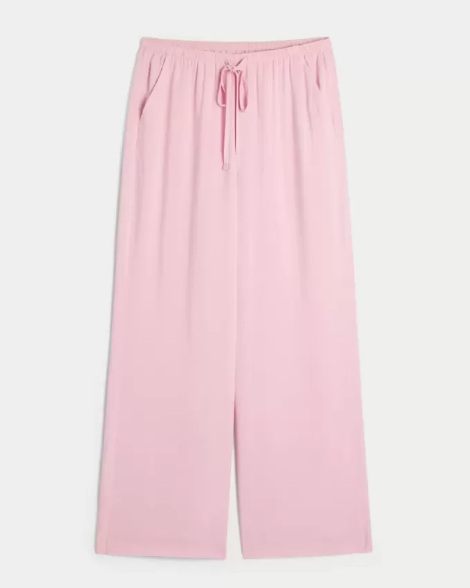 Pantaloni larghi a vita bassa da infilare