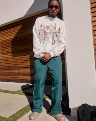 Pantaloni larghi da tuta