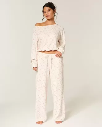 Pantaloni larghi e comodi a nido d’ape Gilly Hicks