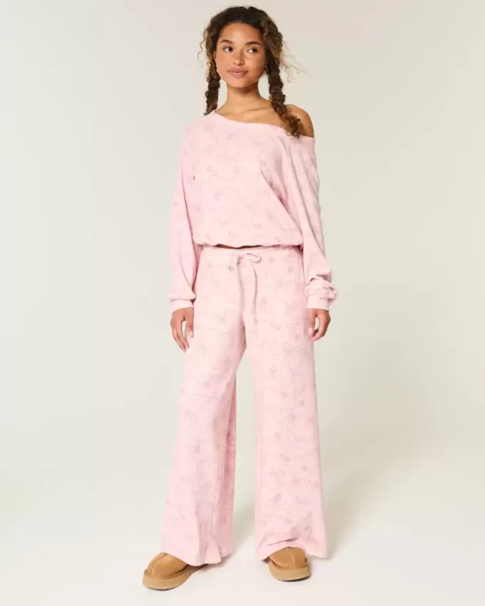 Pantaloni larghi e comodi a nido d’ape Gilly Hicks