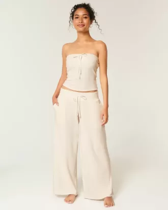 Pantaloni larghi e comodi a nido d’ape Gilly Hicks