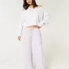 Pantaloni larghi e comodi con coulisse a coste