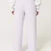 Pantaloni larghi e comodi con coulisse a coste