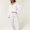 Pantaloni larghi in flanella