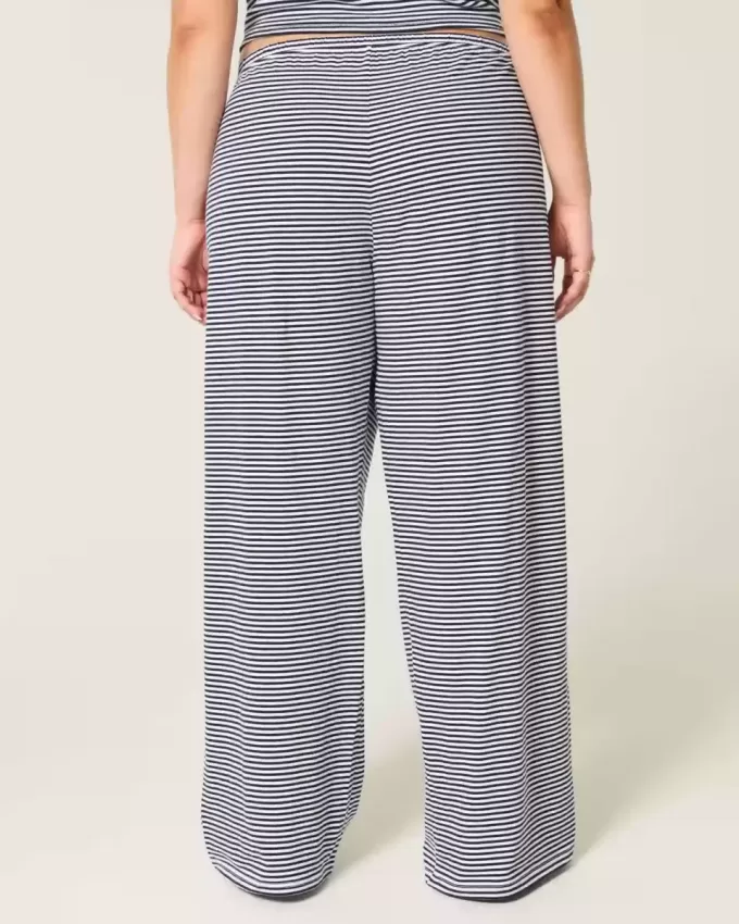 Pantaloni larghi in maglia da infilare