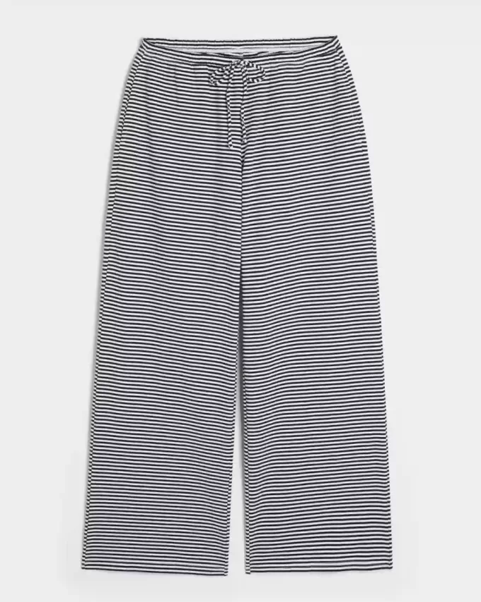 Pantaloni larghi in maglia da infilare