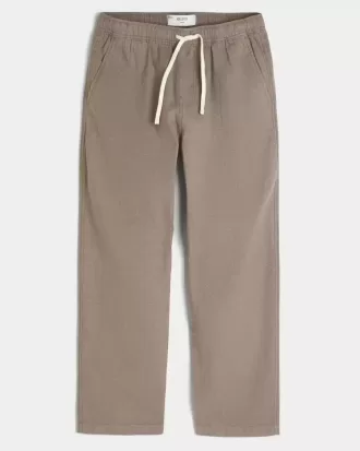 Pantaloni larghi in misto lino