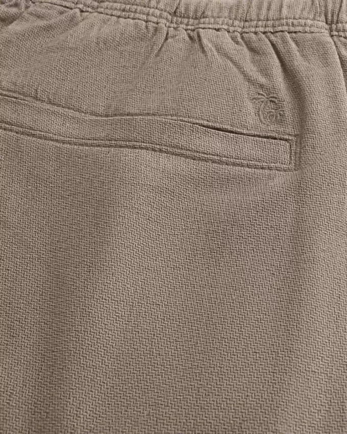 Pantaloni larghi in misto lino