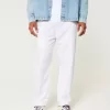 Pantaloni larghi in misto lino