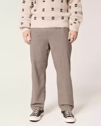 Pantaloni larghi in misto lino