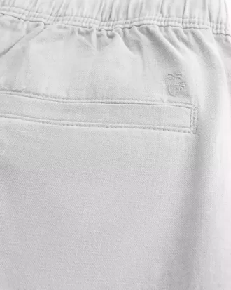 Pantaloni larghi in misto lino