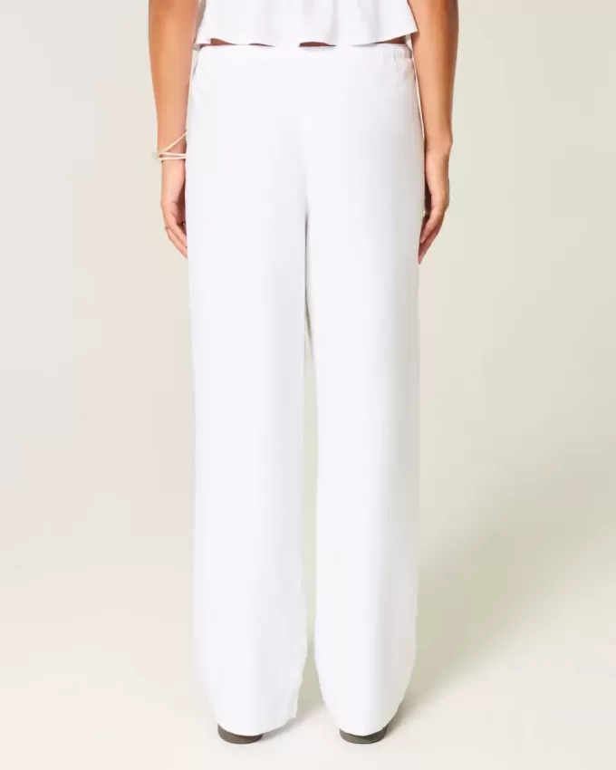 Pantaloni larghi in misto lino Pantaloni larghi in misto lino