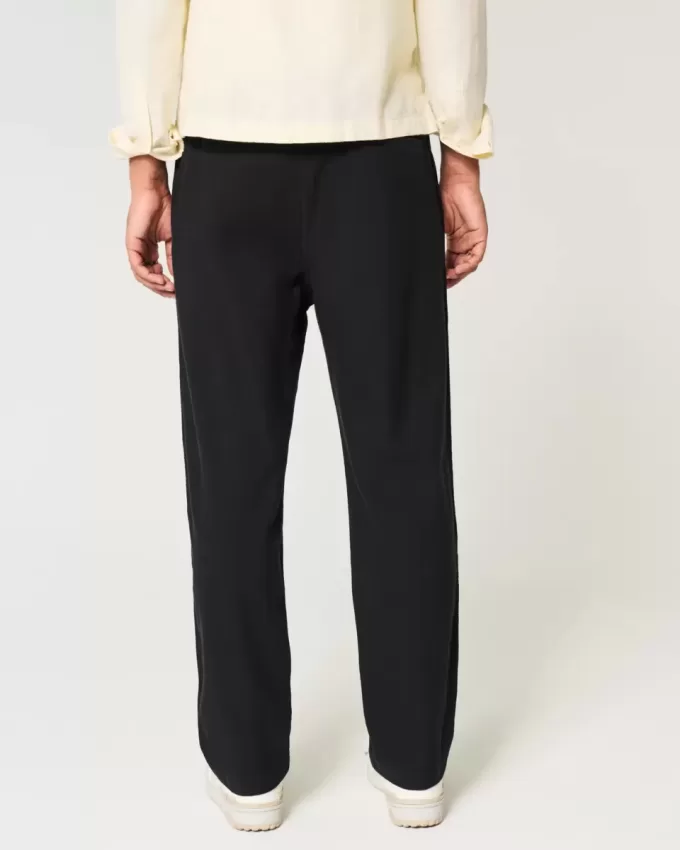 Pantaloni larghi in misto lino