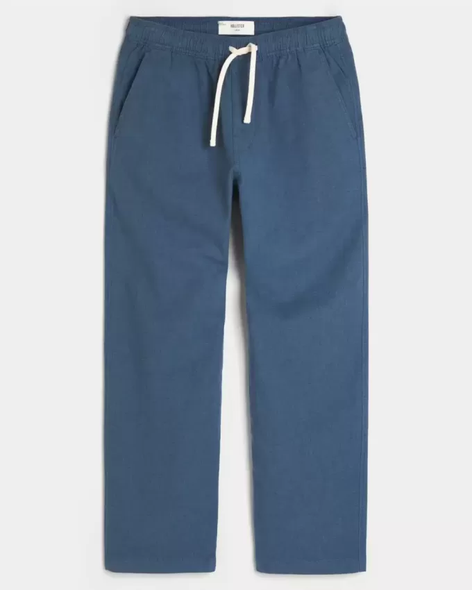 Pantaloni larghi in misto lino Pantaloni larghi in misto lino