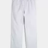 Pantaloni larghi in misto lino
