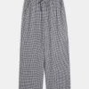 Pantaloni larghi in misto lino