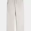Pantaloni larghi in misto lino