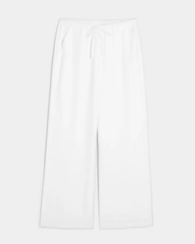Pantaloni larghi in misto lino Pantaloni larghi in misto lino