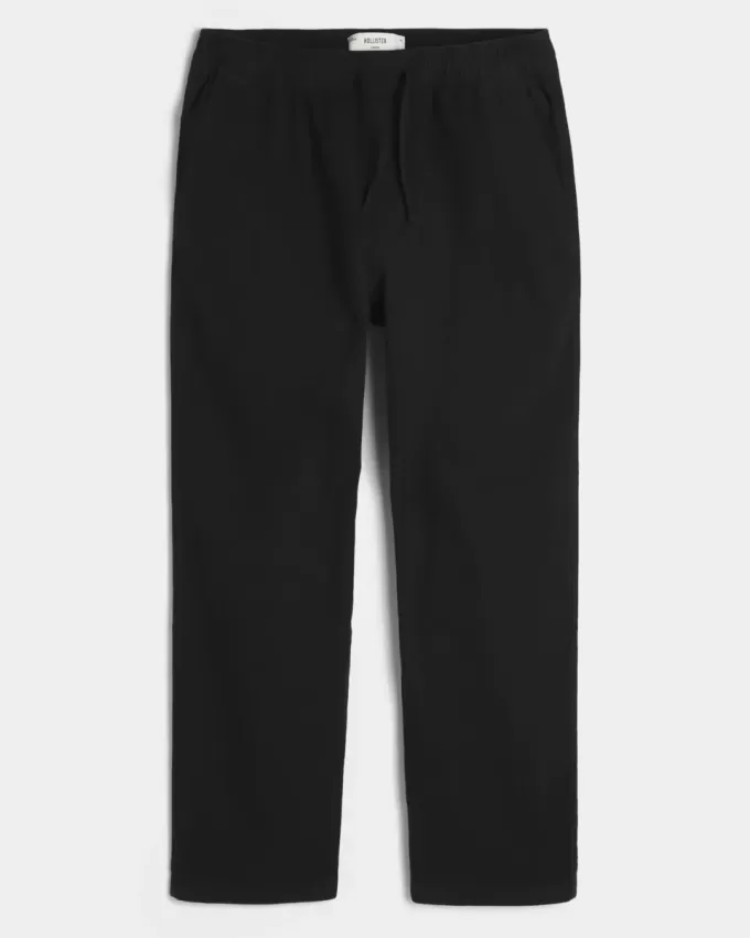 Pantaloni larghi in misto lino