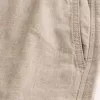Pantaloni larghi in misto lino