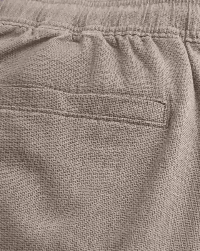 Pantaloni larghi in misto lino