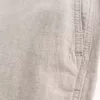 Pantaloni larghi in misto lino con vita flessibile