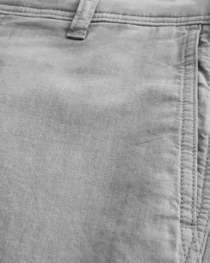 Pantaloni larghi in misto lino con vita flessibile