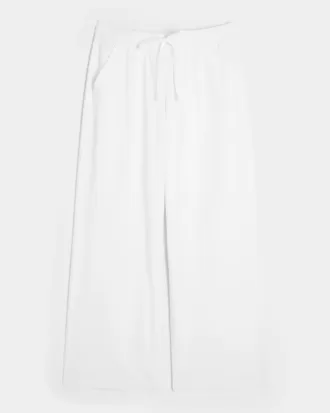 Pantaloni larghi in seersucker