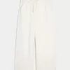 Pantaloni larghi in seersucker