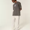 Pantaloni larghi in seersucker