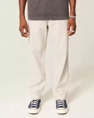 Pantaloni larghi in seersucker