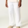 Pantaloni larghi in seersucker