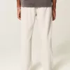 Pantaloni larghi in seersucker