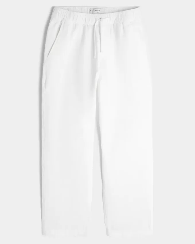 Pantaloni larghi in seersucker