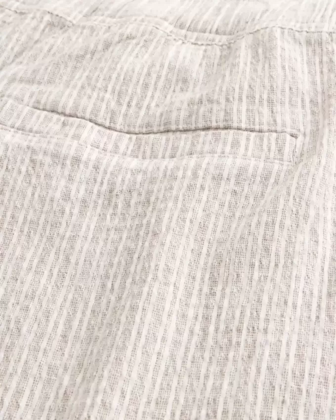 Pantaloni larghi in seersucker
