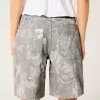 Pantaloni larghi mimetici a vita bassa