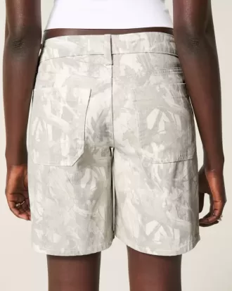 Pantaloni larghi mimetici a vita bassa