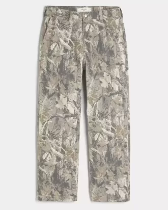 Pantaloni mimetici larghi da pittore