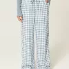 Pantaloni slub pull-on
