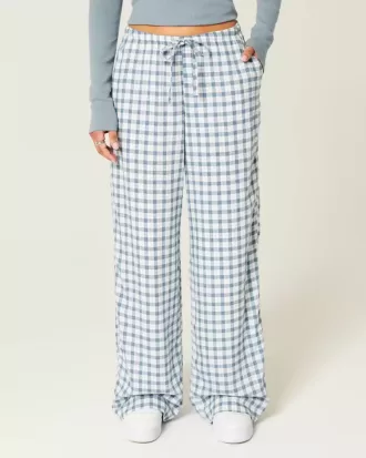 Pantaloni slub pull-on