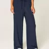 Jeans larghi a vita alta con lavaggio medio