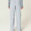 Pantaloni slub pull-on