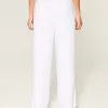 Pantaloni slub pull-on