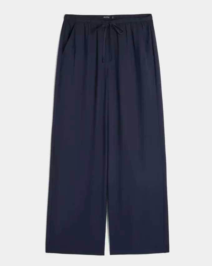 Jeans larghi a vita alta con lavaggio medio