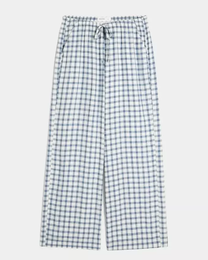 Pantaloni slub pull-on