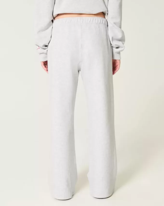 Pantaloni sportivi a gamba larga con grafica