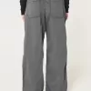 Pantaloni super larghi a vita bassa