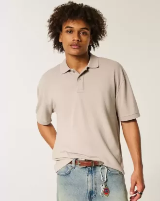 Polo Boxy Crop Washed